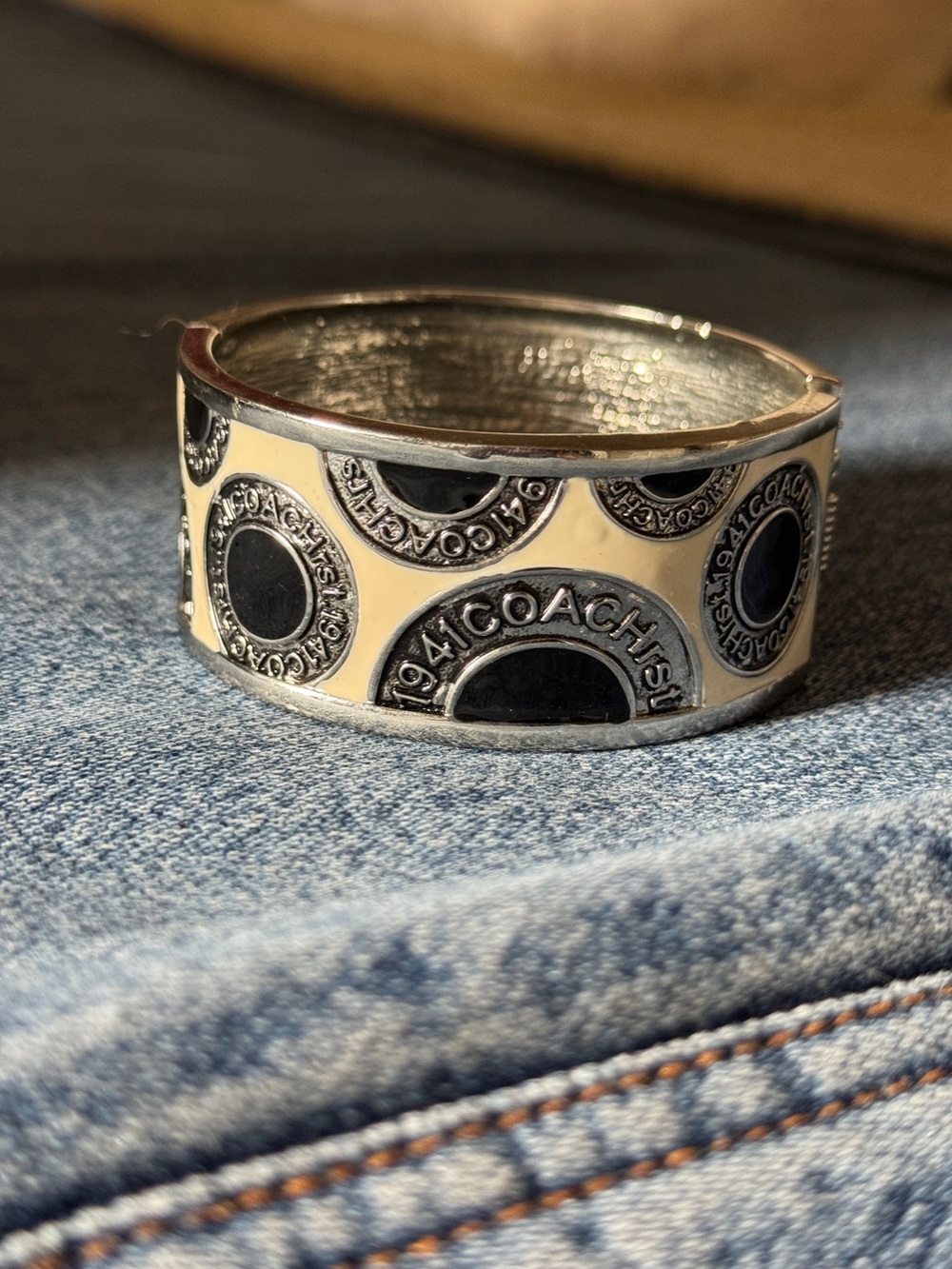 COACH Wide Bangle Cuff Bracelet